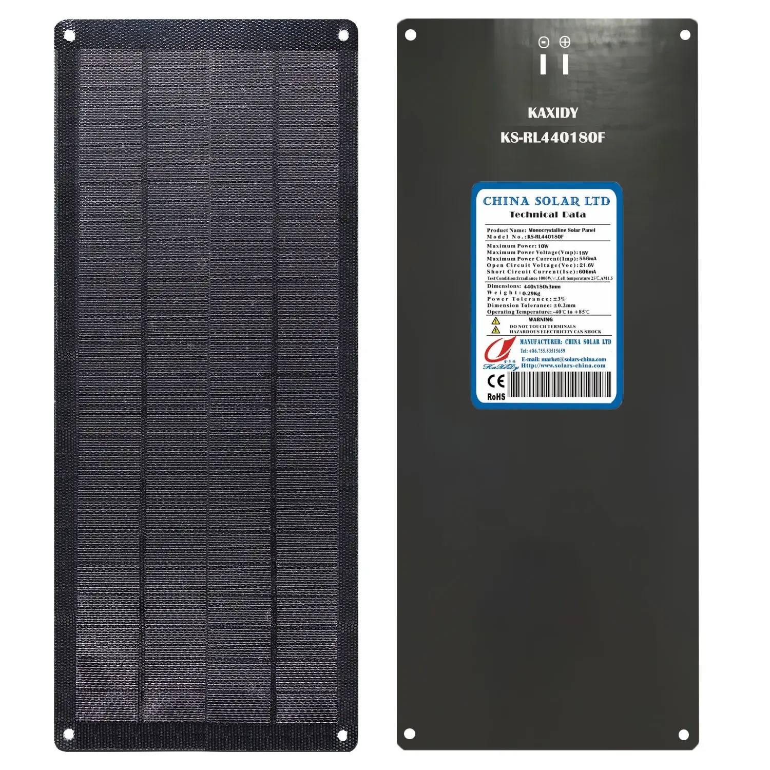 10W 18V paneles solares flexibles