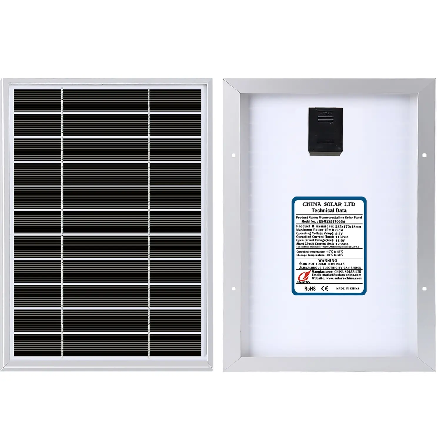 6W módulos solares