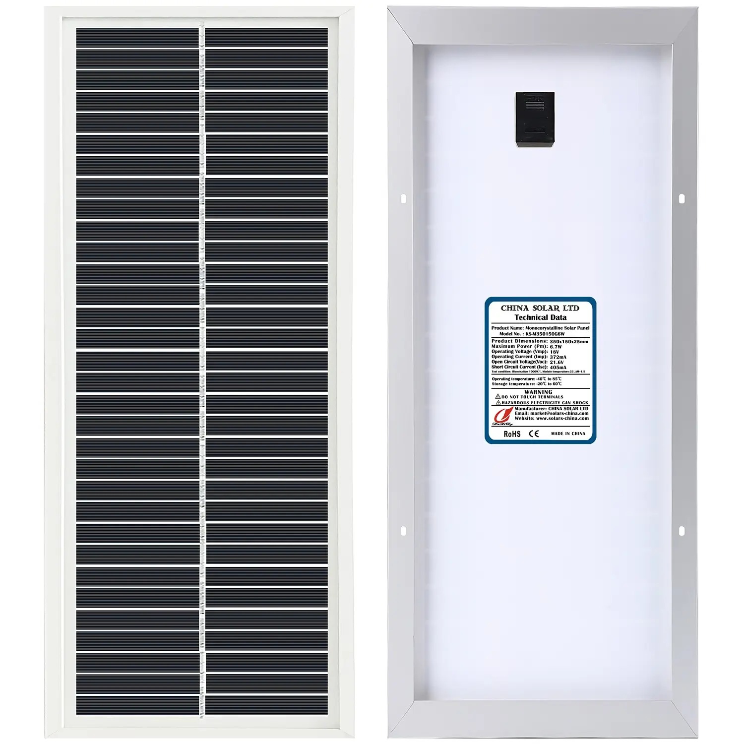 6W módulos solares