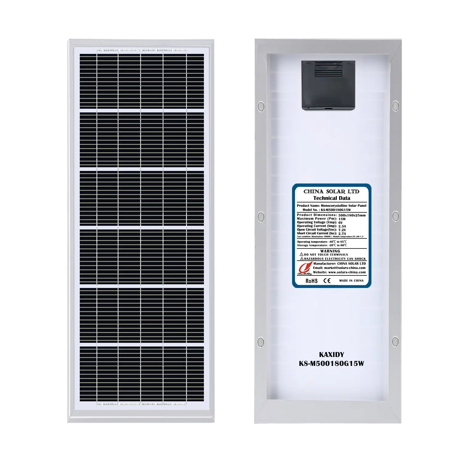 15W paneles solares