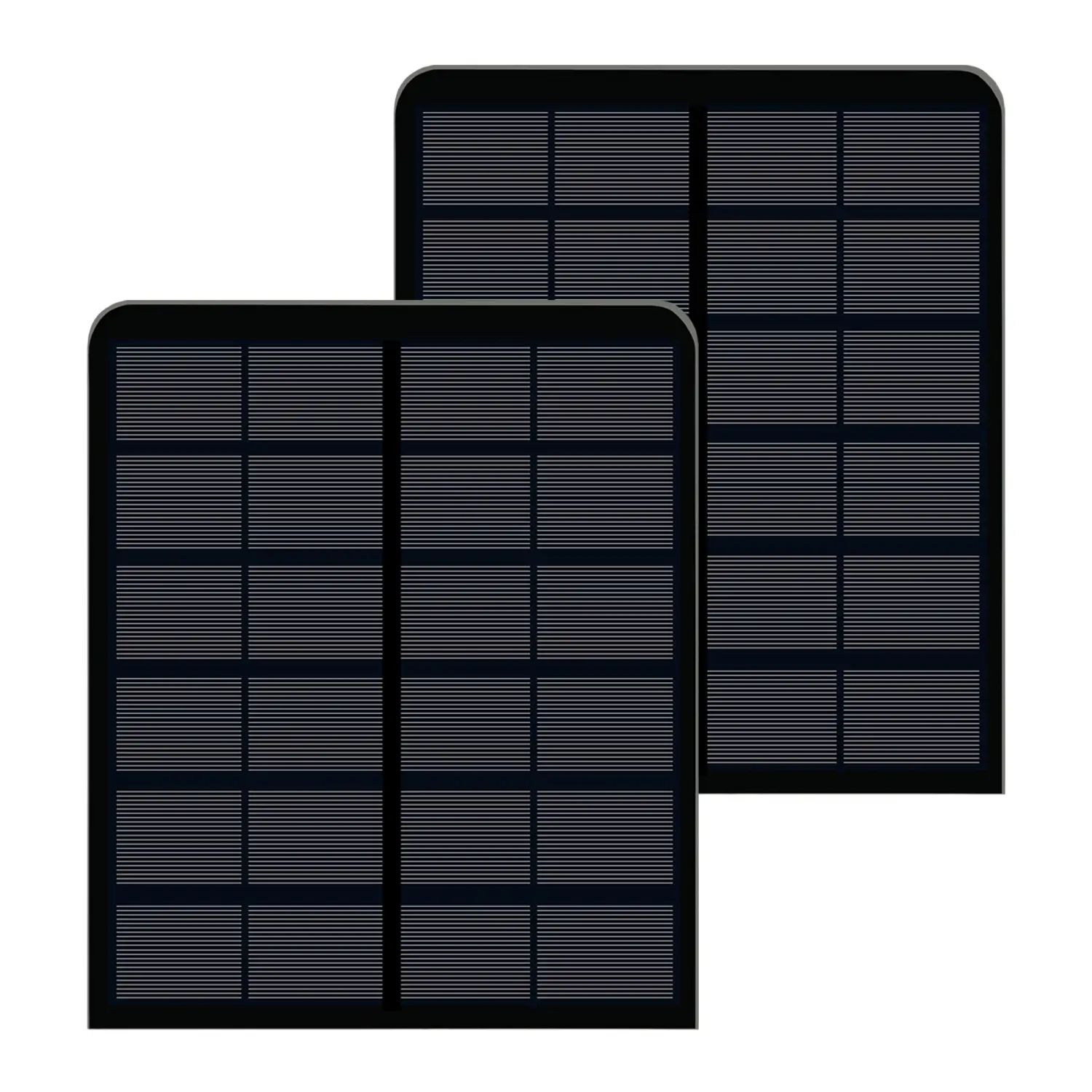 negro paneles solares 4W