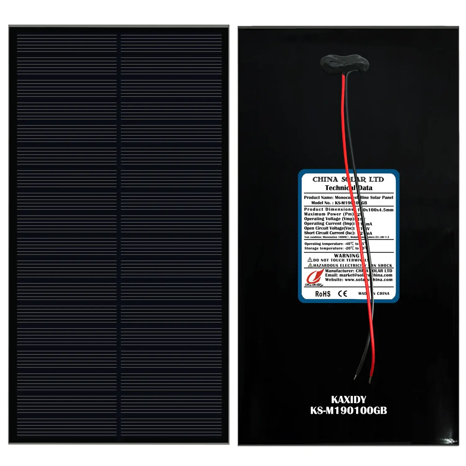 paneles solares 2W