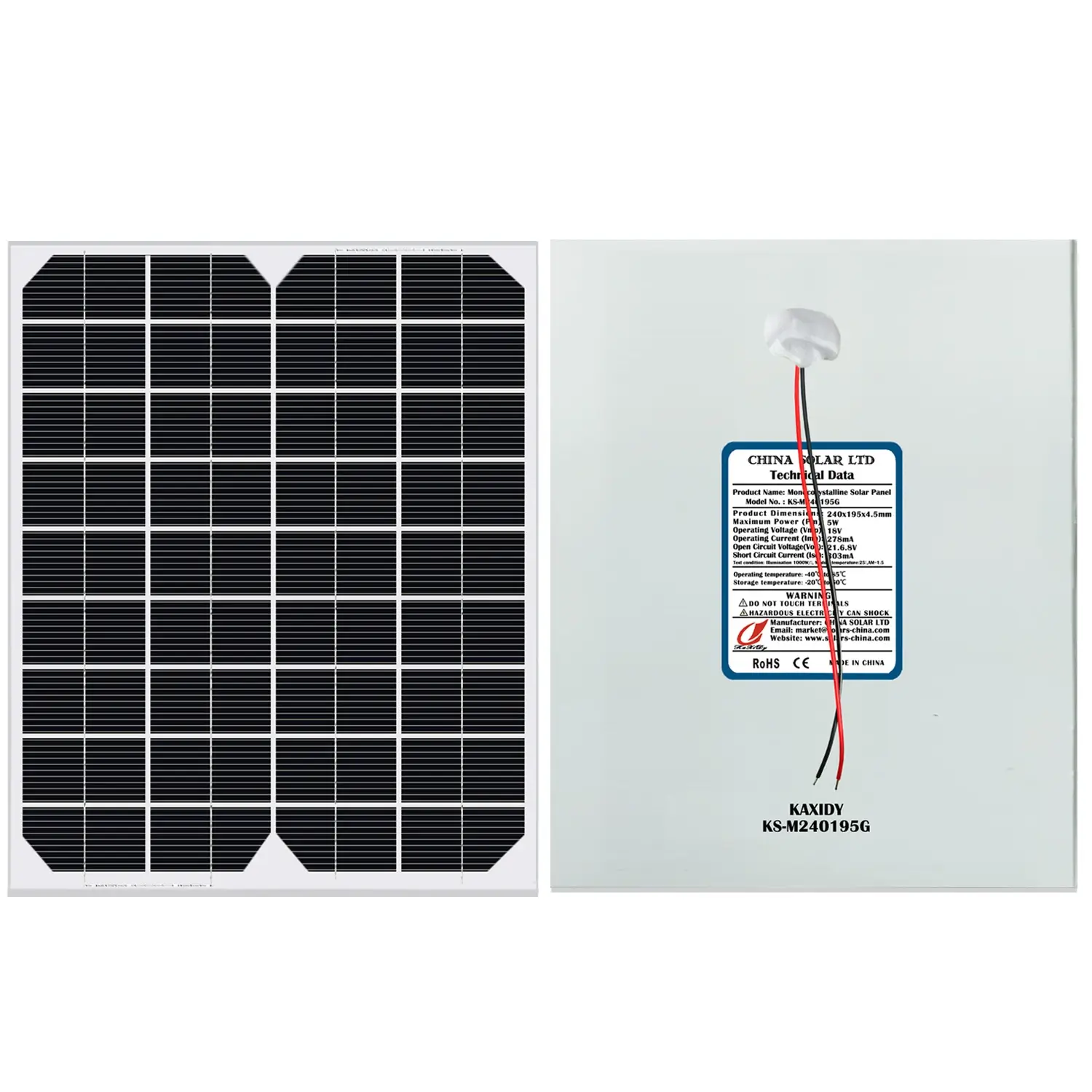 paneles solares 5W
