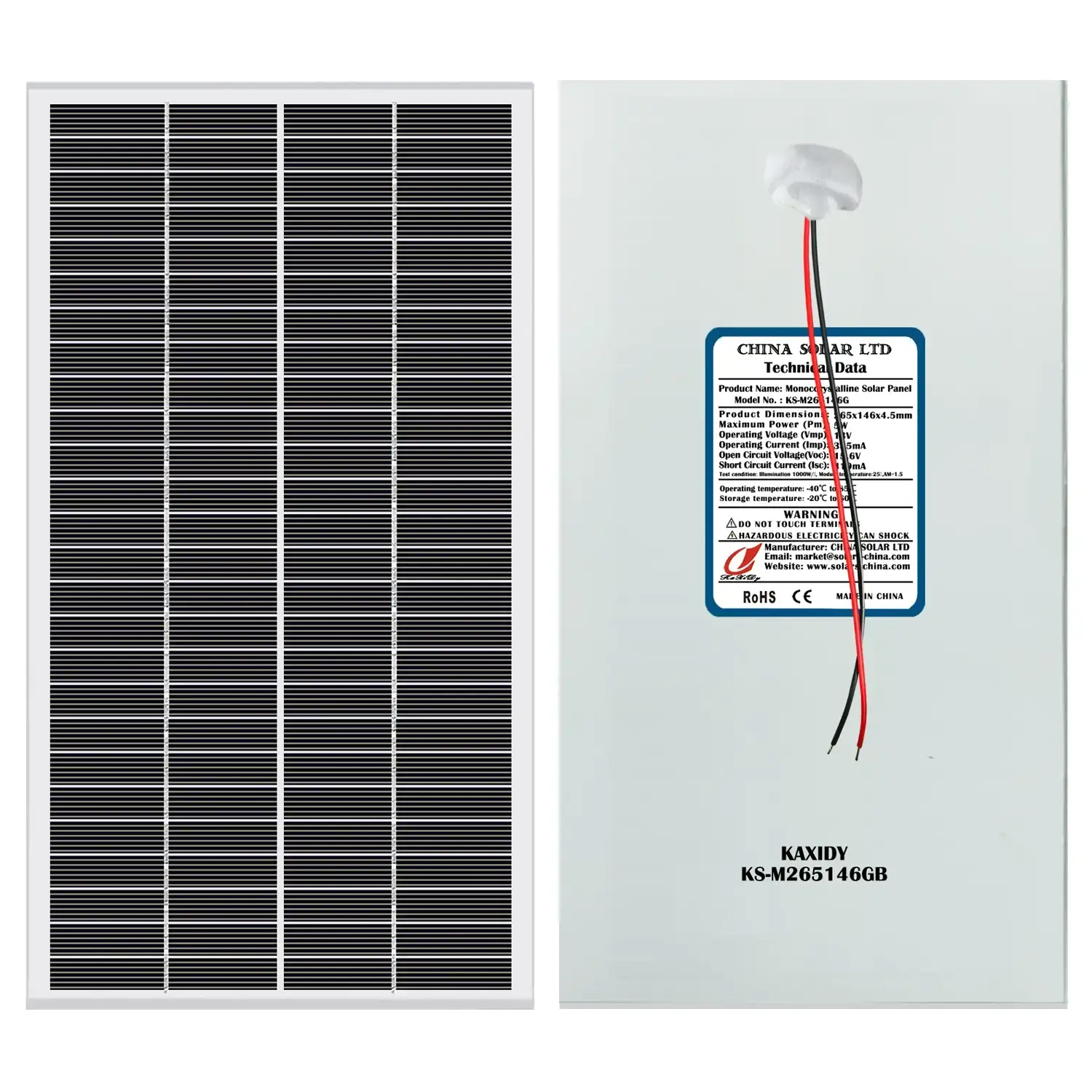 paneles solares 5W
