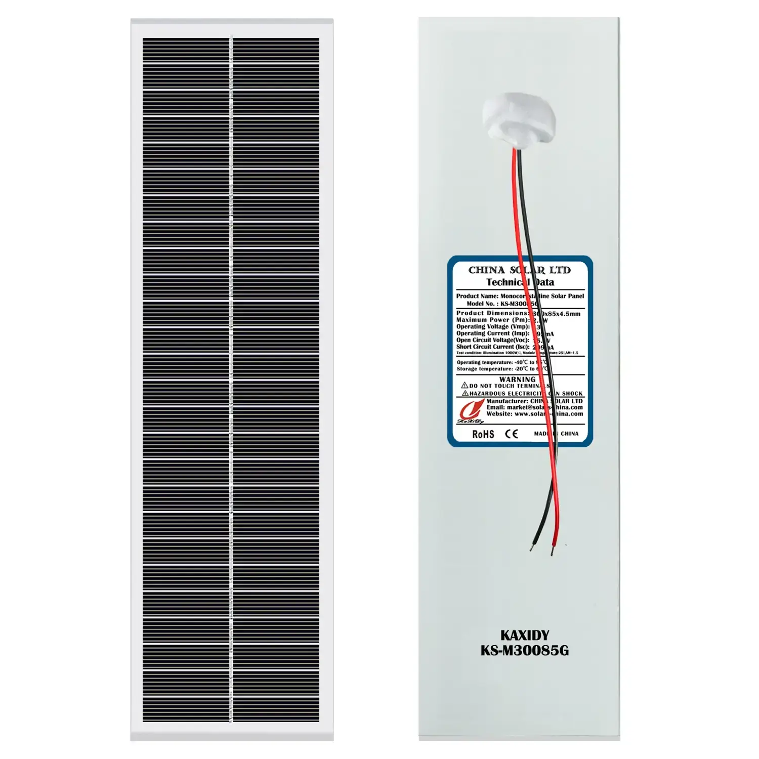 paneles solares 2,5W