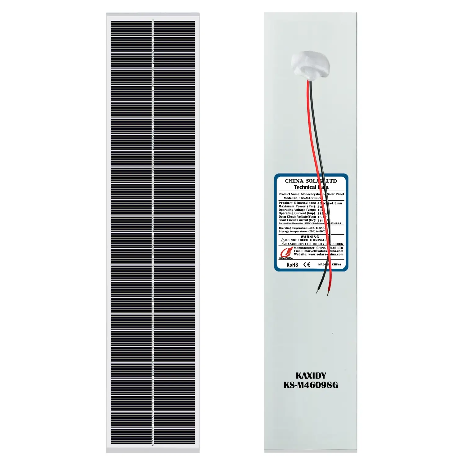 paneles solares 5W 13V