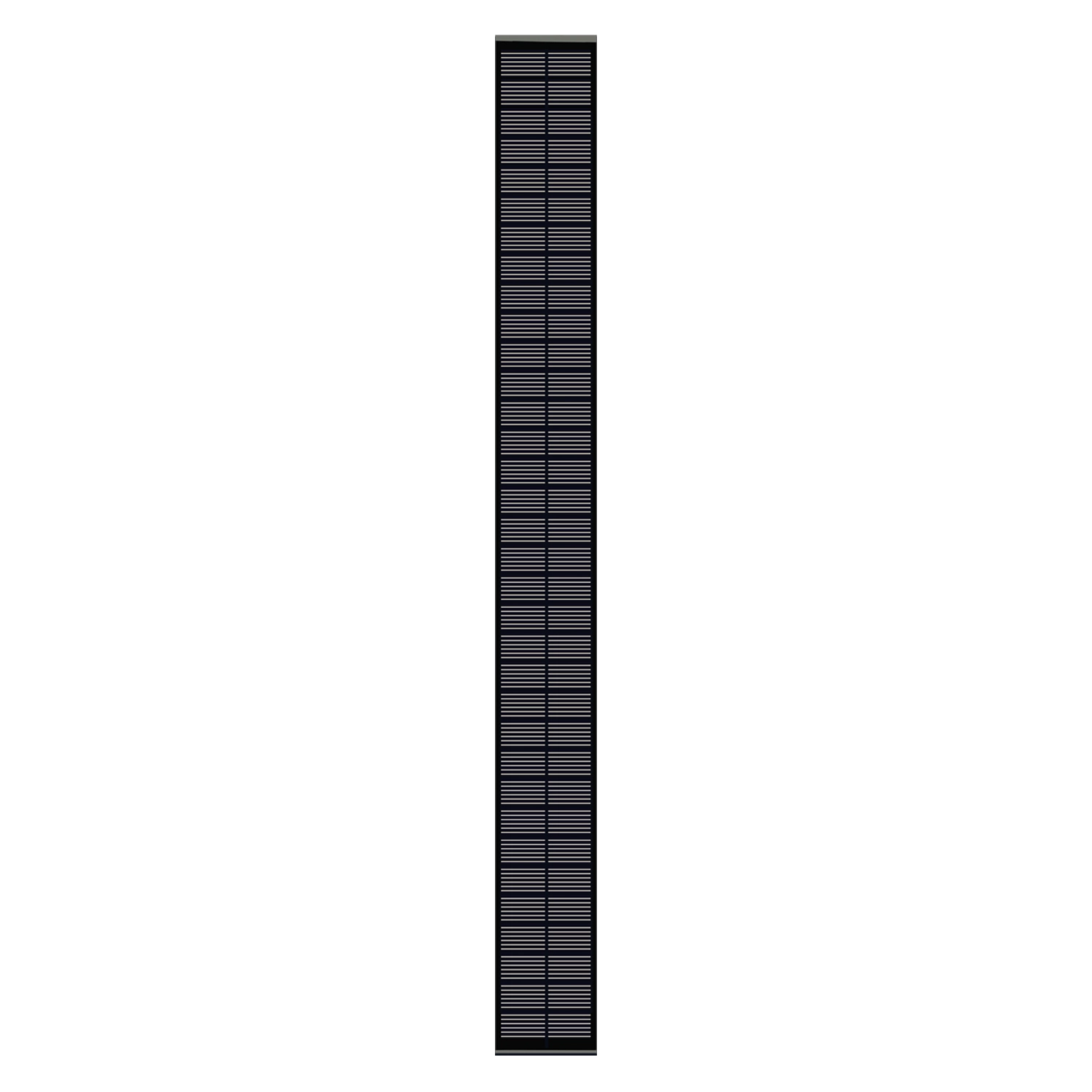 3W paneles solares negro