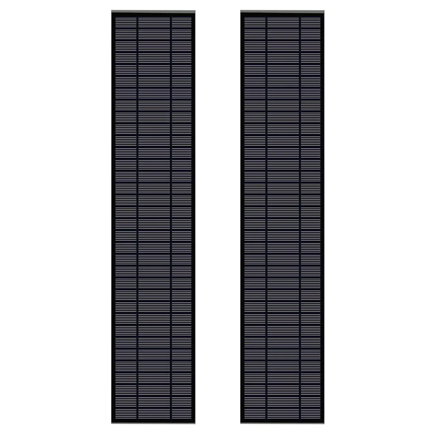 10W paneles solares negro