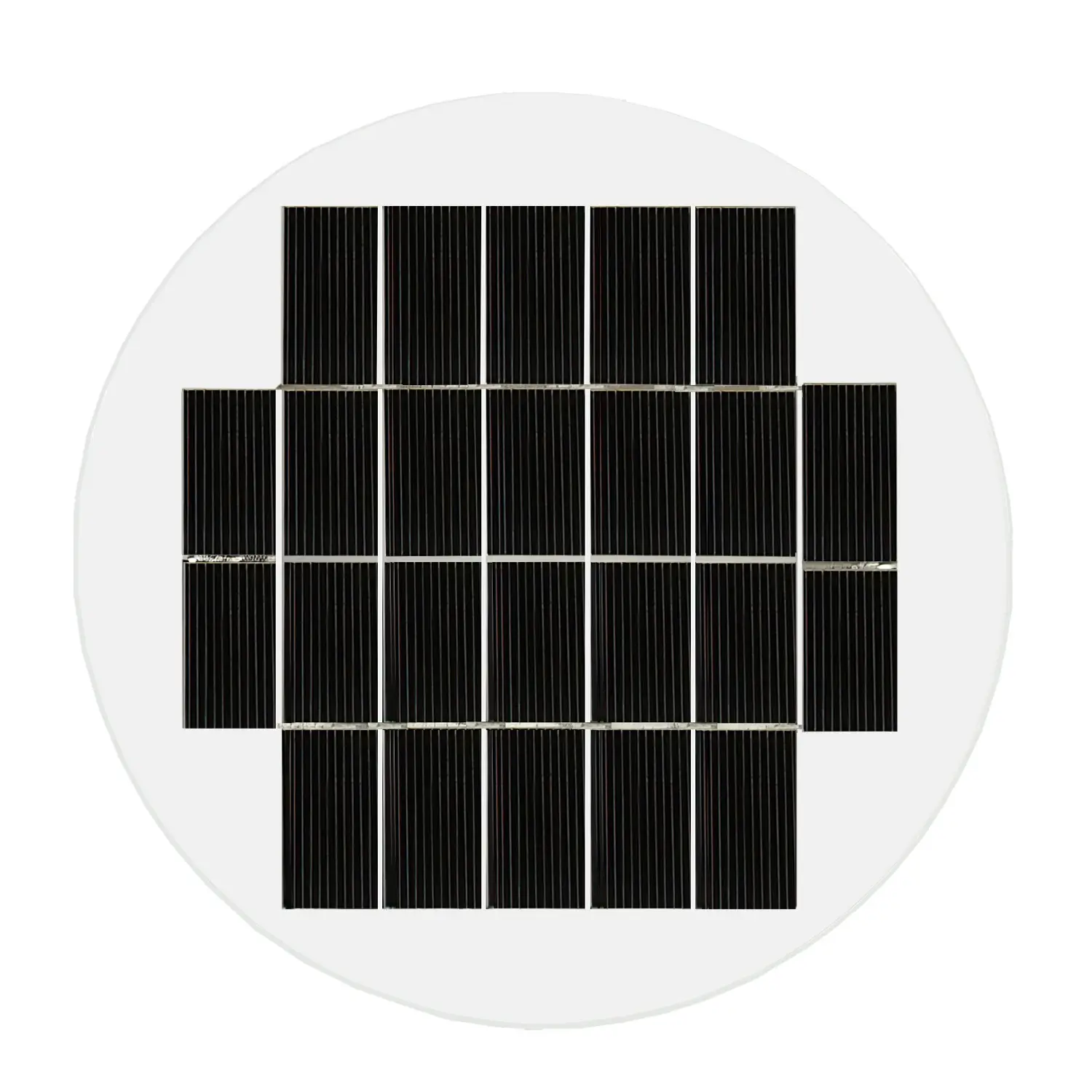 6V paneles solares redondo