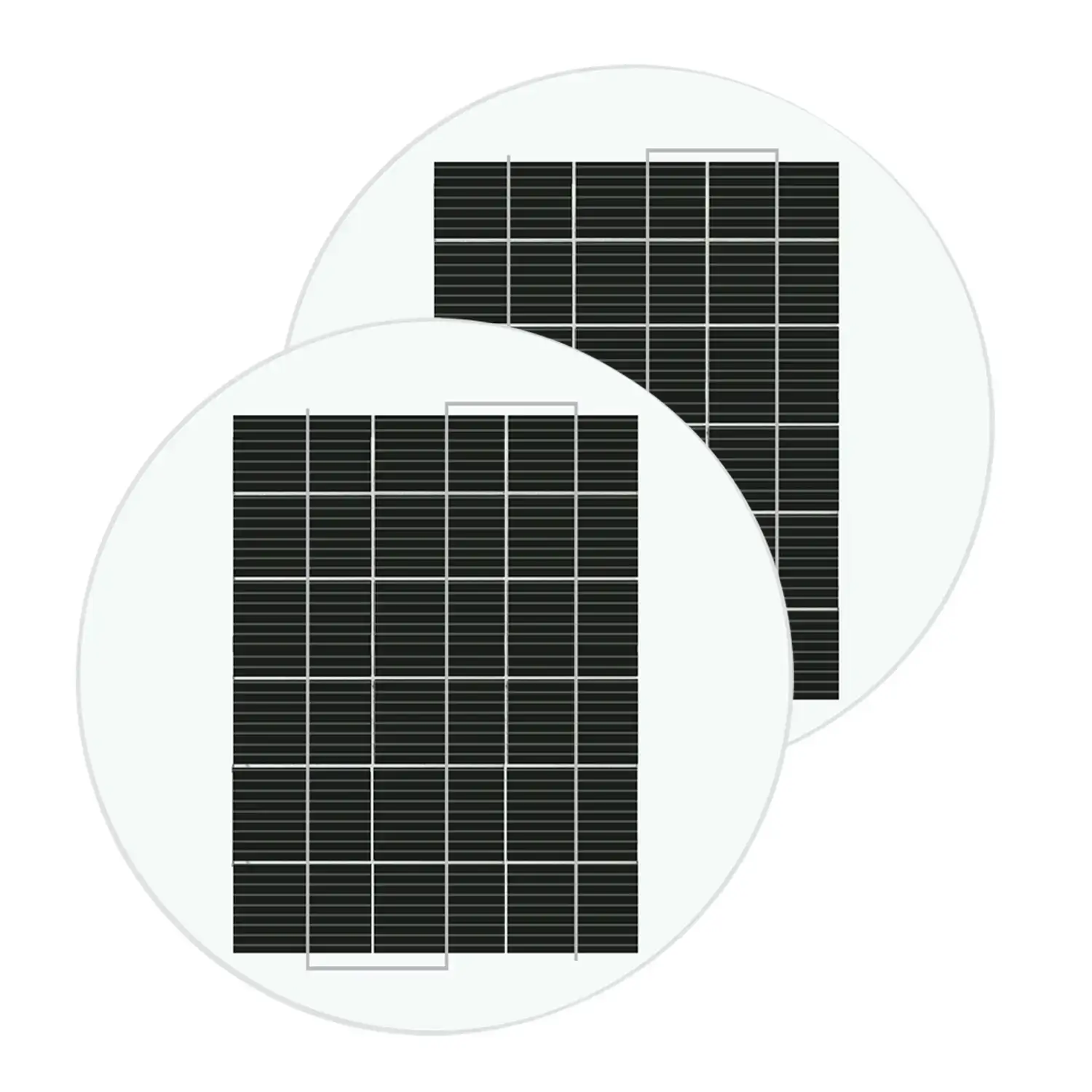 8W Paneles Solares circulaire