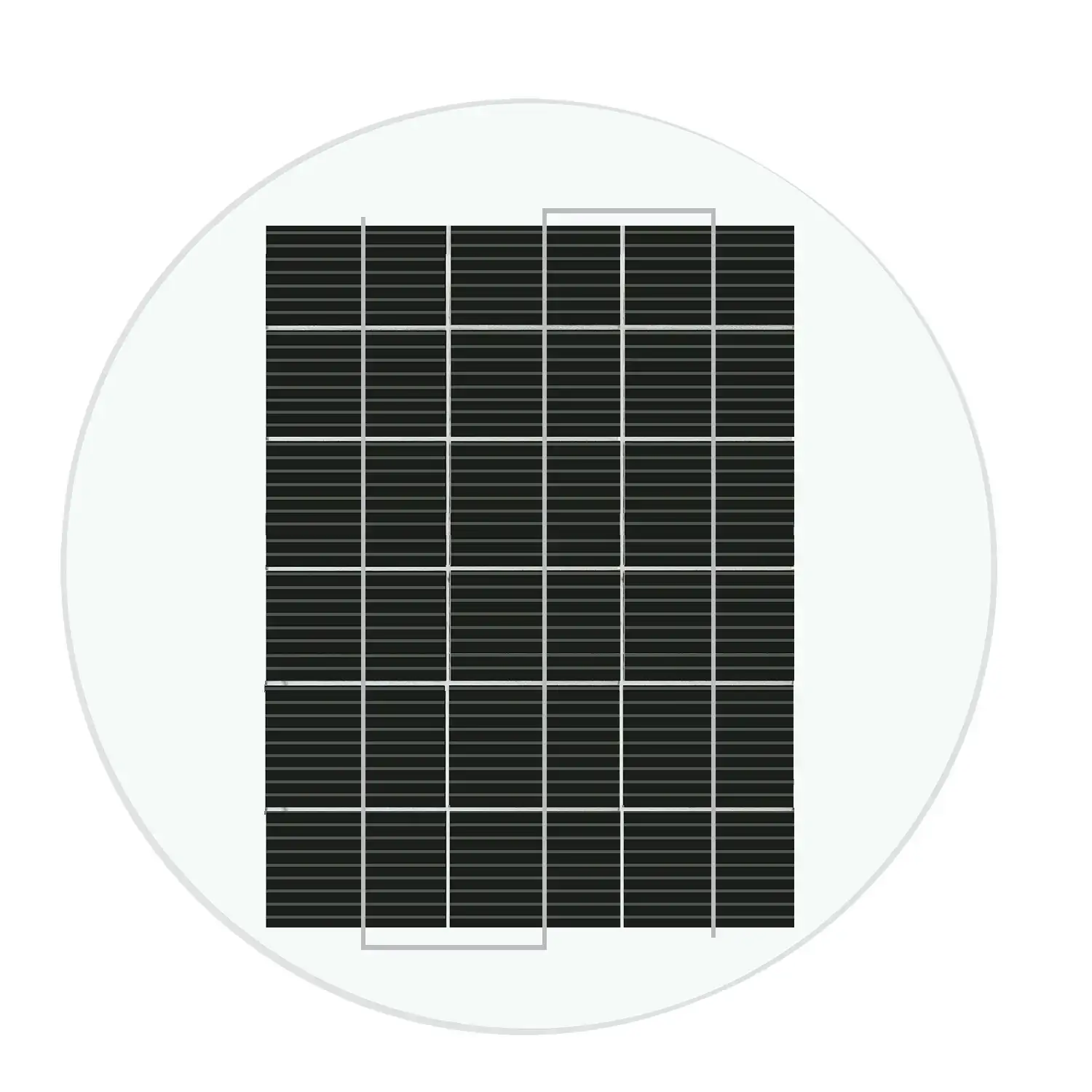 7W paneles solares redondo