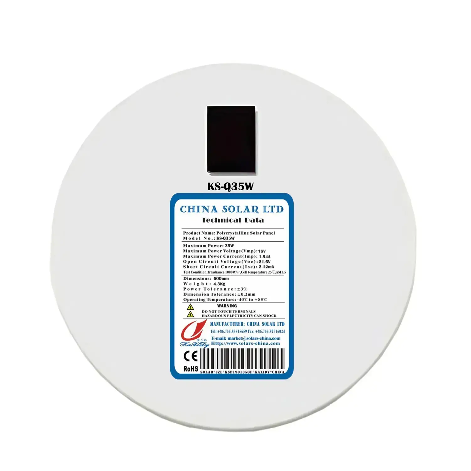 paneles solares circulare 35W