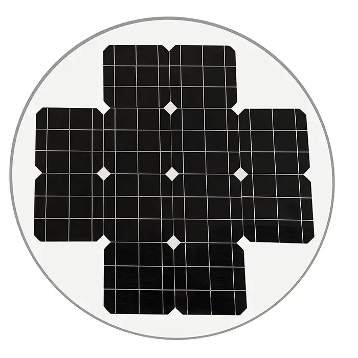 60W Paneles Solares Redondo