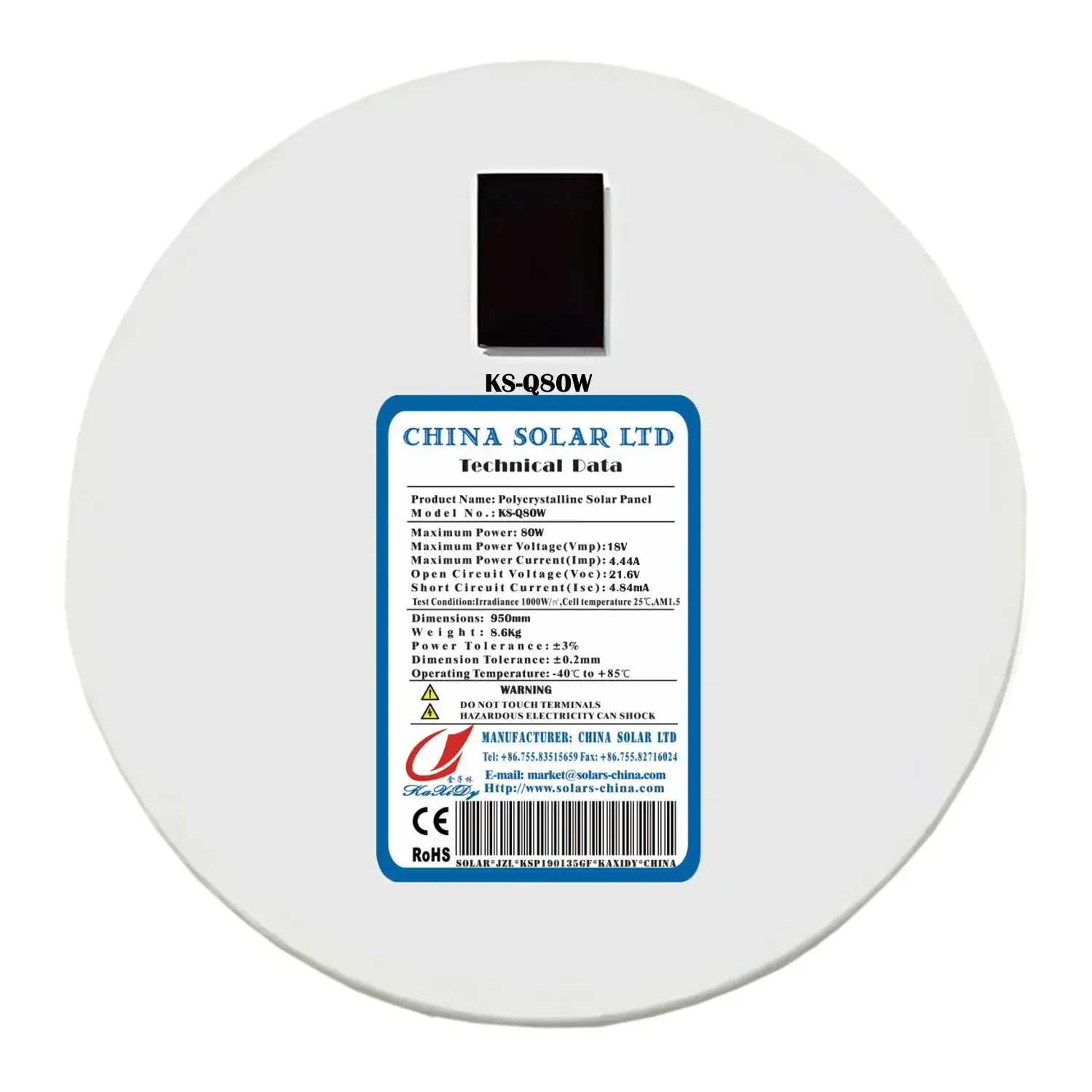 paneles solares circulare 80W